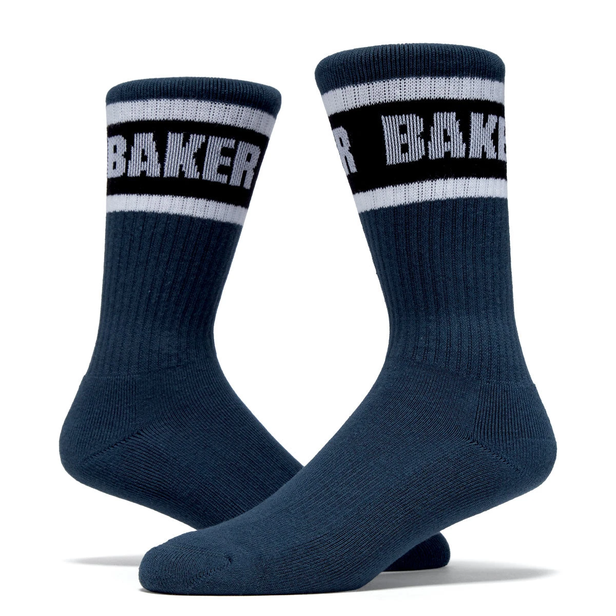 Baker Stripe Socks - Navy 4 Baker Stripe Socks - Navy - Image 2