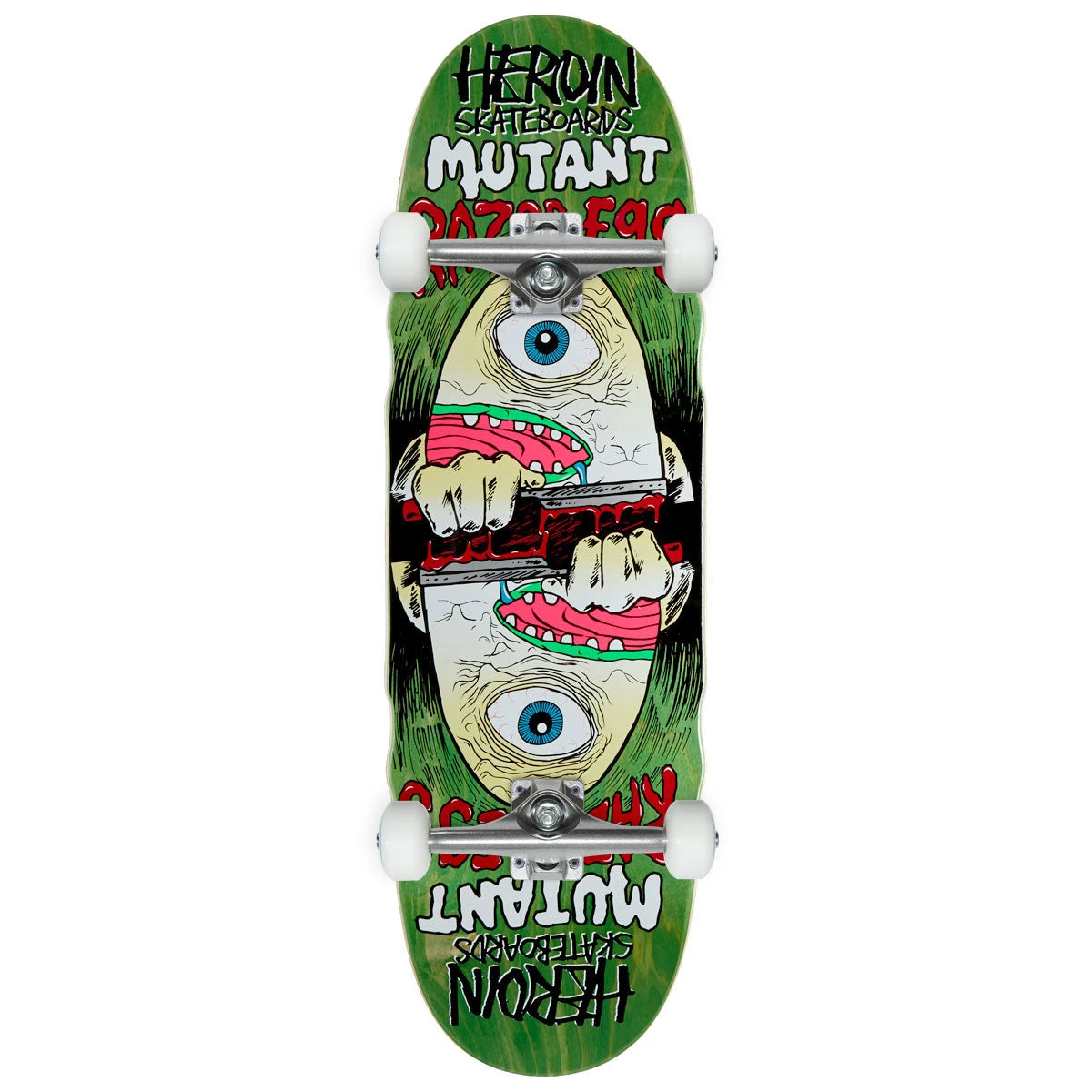 Heroin Mutant Razor Egg Skateboard Complete - 9.50" 3 Heroin Mutant Razor Egg Skateboard Complete - 9.50"