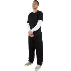 CCS 4x4 Reinforced Baggy Taper Denim Jeans - Black 9 CCS 4x4 Reinforced Baggy Taper Denim Jeans - Black -DADDIES Skate Gear Black 2