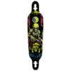 Daddies Mall Poster Drop Thru Longboard Deck - Black/Glow -DADDIES Skate Gear CCS Alien dropthru 1