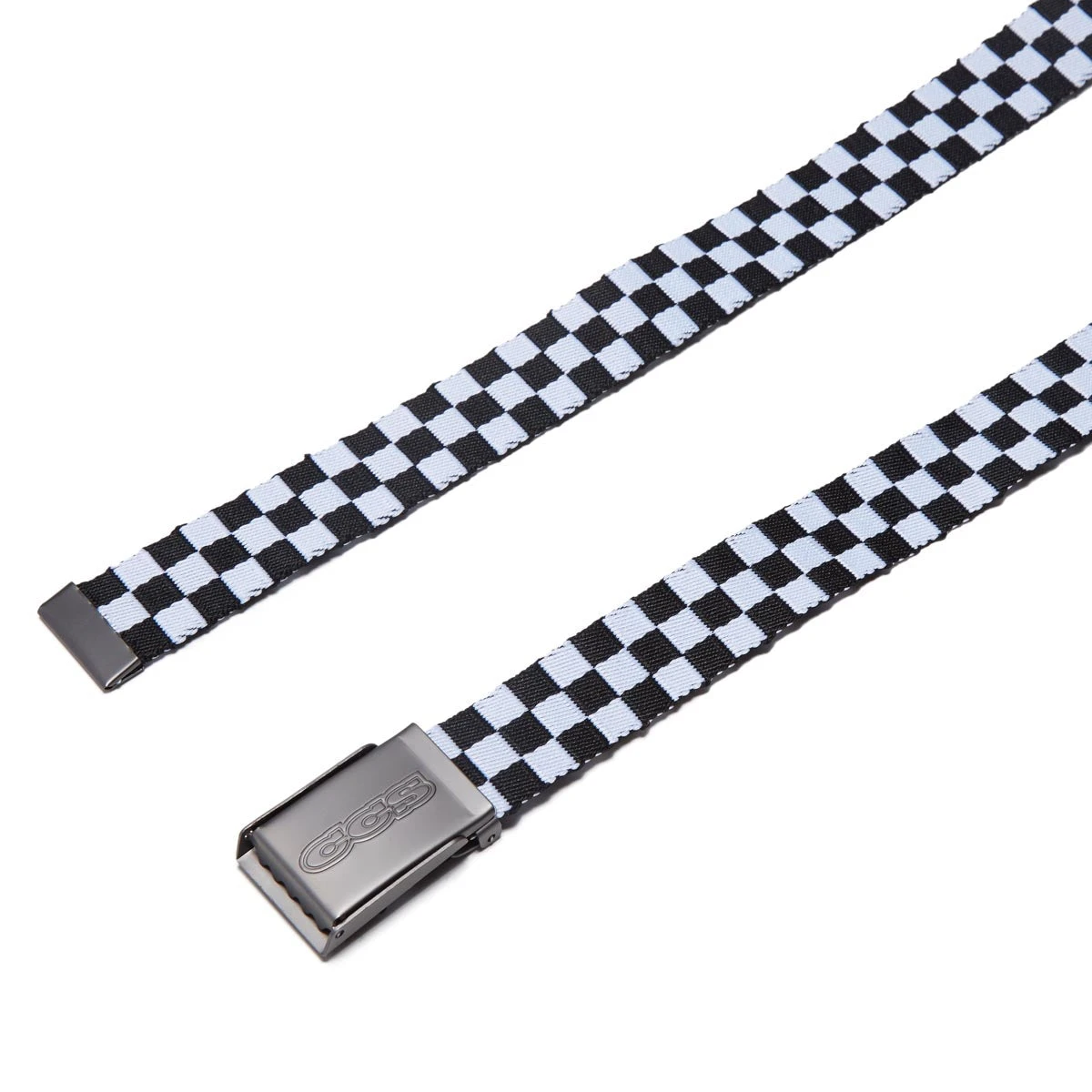CCS Gunmetal 96 Logo Web Belt - Checkerboard 4 CCS Gunmetal 96 Logo Web Belt - Checkerboard - Image 2