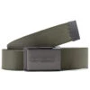 CCS Gunmetal 96 Logo Web Belt - Olive -DADDIES Skate Gear CCS webelt outline grey green 1
