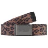 CCS Gunmetal 96 Logo Web Belt - Leopard -DADDIES Skate Gear CCS webelt outline grey leopard 1