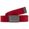 CCS Gunmetal 96 Logo Web Belt - Red 1 CCS Gunmetal 96 Logo Web Belt - Red -DADDIES Skate Gear CCS webelt outline grey red 1