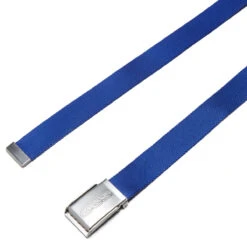 CCS Silver 96 Logo Web Belt - Royal Blue -DADDIES Skate Gear CCS webelt outline silver blue 2