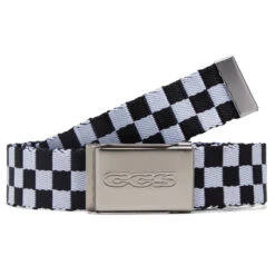CCS Silver 96 Logo Web Belt - Checkerboard