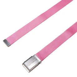 CCS Silver 96 Logo Web Belt - Pink -DADDIES Skate Gear CCS webelt outline silver pink 2