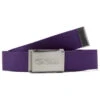 CCS Silver 96 Logo Web Belt - Purple -DADDIES Skate Gear CCS webelt outline silver purple 1