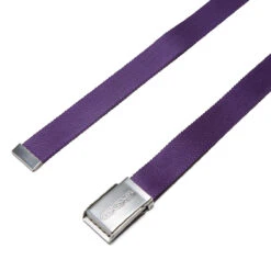 CCS Silver 96 Logo Web Belt - Purple -DADDIES Skate Gear CCS webelt outline silver purple 2