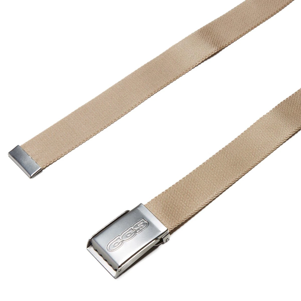 CCS Silver 96 Logo Web Belt -Tan 4 CCS Silver 96 Logo Web Belt -Tan - Image 2
