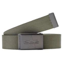 CCS Gunmetal 97 Star Web Belt - Olive