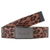 CCS Gunmetal 97 Star Web Belt - Leopard -DADDIES Skate Gear CCS webelt star grey leopard 1B