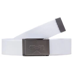 CCS Gunmetal 97 Star Web Belt - White