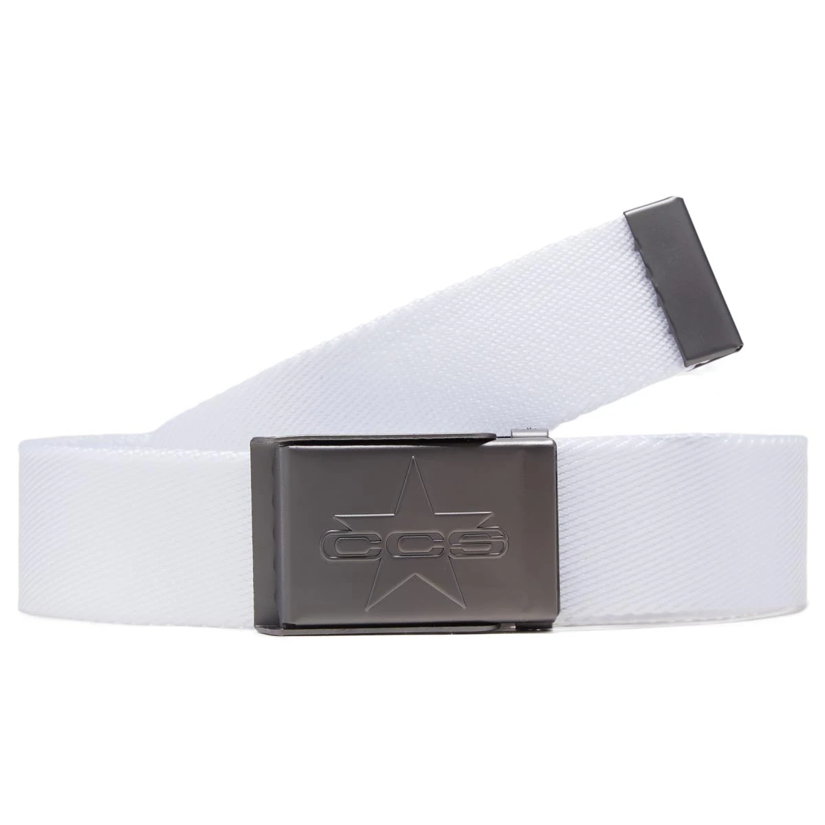 CCS Gunmetal 97 Star Web Belt - White 3 CCS Gunmetal 97 Star Web Belt - White