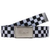 CCS Silver 97 Star Web Belt - Checkerboard -DADDIES Skate Gear CCS webelt star silver checker 1