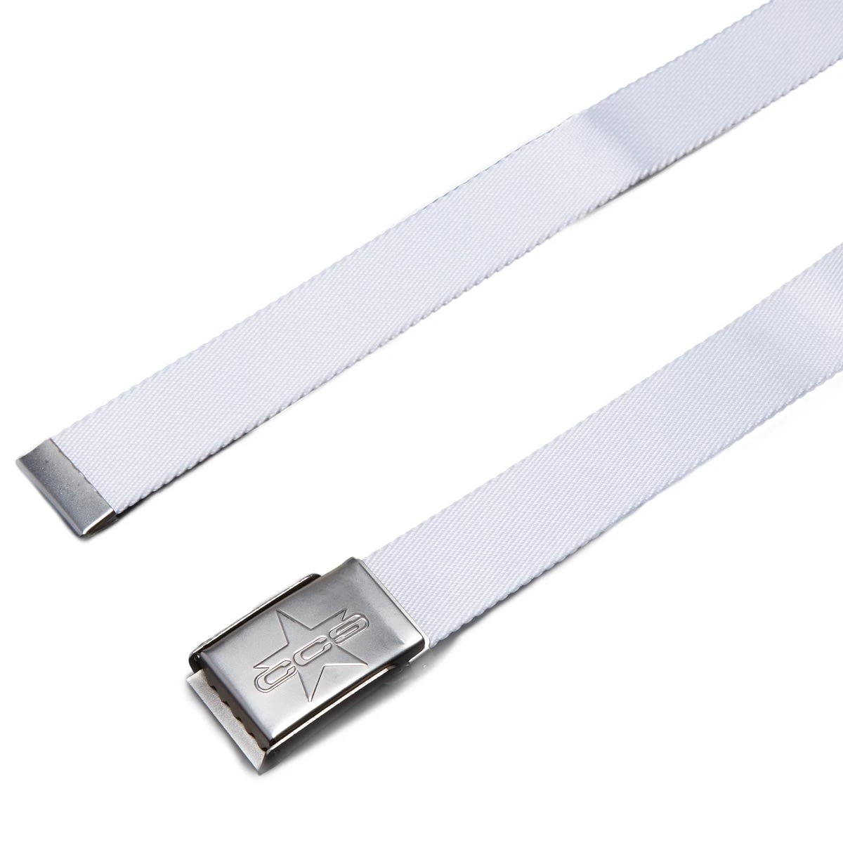 CCS Silver 97 Star Web Belt - White 4 CCS Silver 97 Star Web Belt - White - Image 2