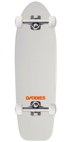 Daddies Logo Cruiser Skateboard Complete - White