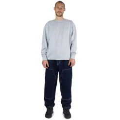 CCS 4x4 Reinforced Baggy Taper Denim Jeans - Overdyed Navy -DADDIES Skate Gear DarkBlue
