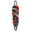 Daddies Race Car Drop Thru Longboard Deck - Silver Foil/Red -DADDIES Skate Gear F1 Longboard DropThru 1