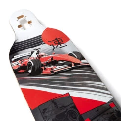 Daddies Race Car Drop Thru Longboard Complete - Silver Foil/Red -DADDIES Skate Gear F1 Longboard DropThru 3 7e17d8e8 6d6e 4ec3 8705 a5d36c72c76b