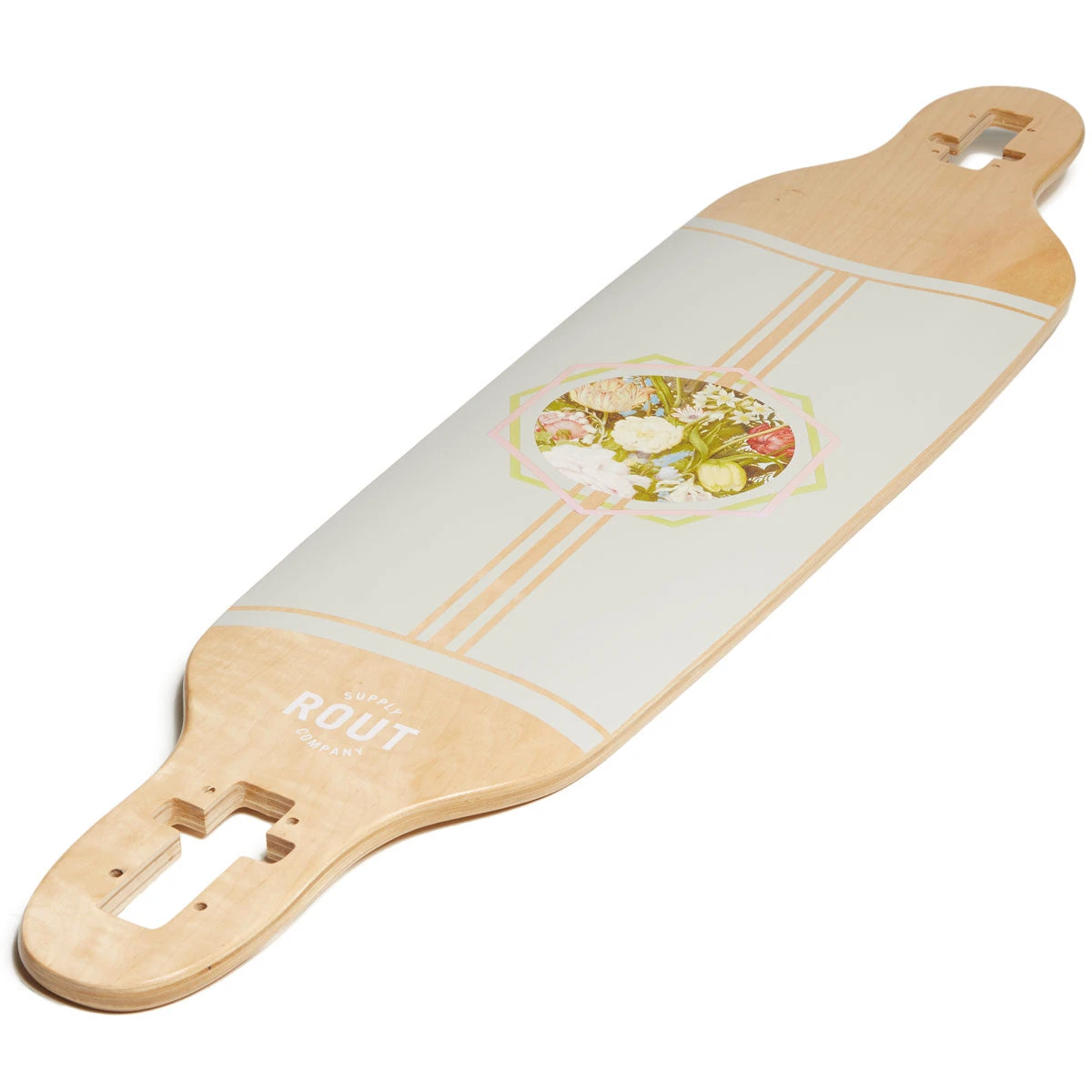 Rout Floral Drop-Thru Longboard Deck 6 Rout Floral Drop-Thru Longboard Deck - Image 4