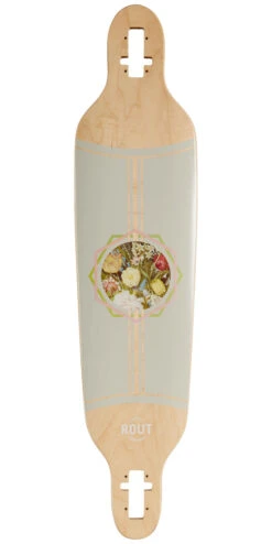 Rout Floral Drop-Thru Longboard Deck