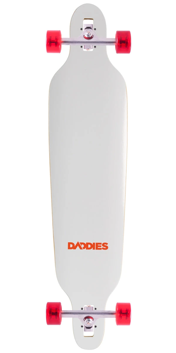 Daddies Logo Drop-Thru Longboard Complete - White 3 Daddies Logo Drop-Thru Longboard Complete - White