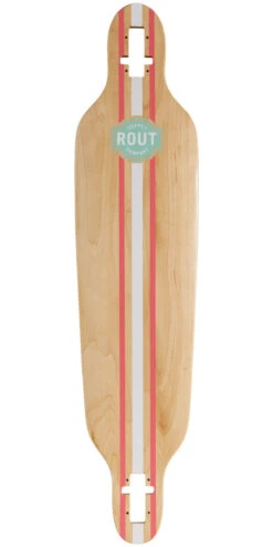 Rout Pinstripe Drop-Thru Longboard Deck