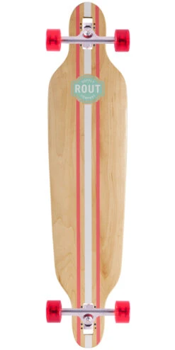 Rout Pinstripe Drop-Thru Longboard Complete