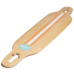 Rout Pinstripe Drop-Thru Longboard Deck -DADDIES Skate Gear Pinstripe DT 2