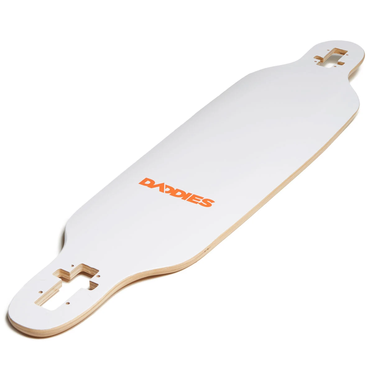 Daddies Logo Drop-Thru Longboard Complete - White 6 Daddies Logo Drop-Thru Longboard Complete - White - Image 4