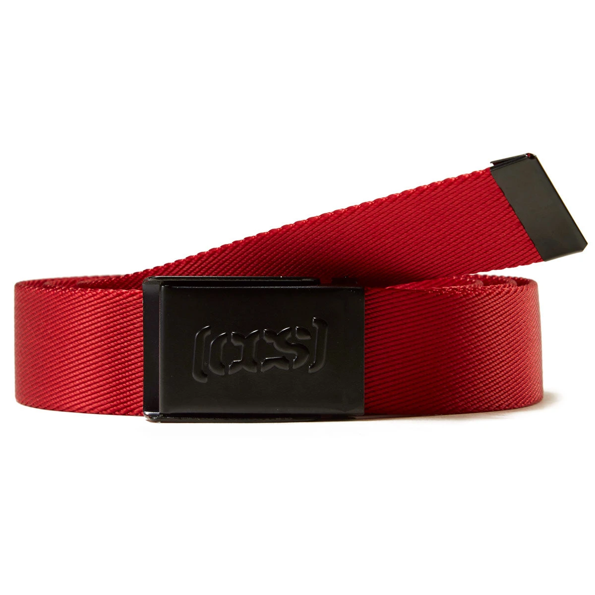 CCS Black Logo Buckle Belt - Red 4 CCS Black Logo Buckle Belt - Red - Image 2