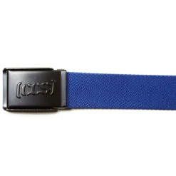 CCS Black Logo Buckle Belt - Royal Blue -DADDIES Skate Gear ccs black logo buckle belt royalblue 1