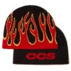 CCS Flames Reversible Skully Beanie - Black/Red -DADDIES Skate Gear ccs flame beanie red 1