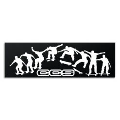 CCS Kickflip Sticker - Black/White