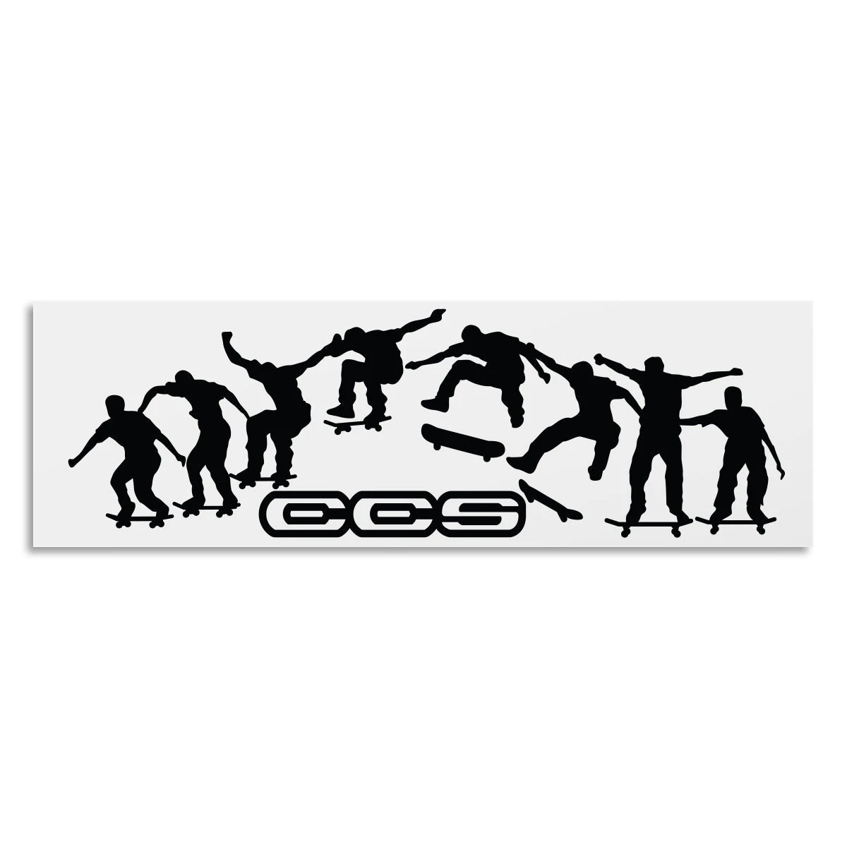 CCS Kickflip Sticker - White/Black 3 CCS Kickflip Sticker - White/Black