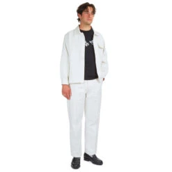 CCS French Surplus Chore Pants - White -DADDIES Skate Gear chorejacket fullmodel white fb2d5003 53c3 4bfb 8313 372d9b296241