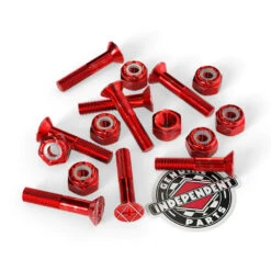 Independent Genuine Parts Phillips Hardware - Black/Red - 7/8" -DADDIES Skate Gear genuine parts 7 8 in phillips hardware black red pk 8 independent 2 37d56afa da89 43cb 9b9e 019e4e8675a0