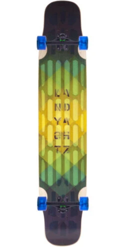 Landyachtz Hollowtech Stratus Blue Super Flex Longboard Complete