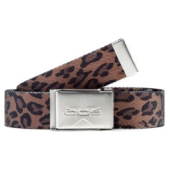 CCS Silver 97 Star Web Belt - Leopard