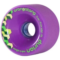 Orangatang Durian Freeride Longboard Wheels 75mm 83a Purple