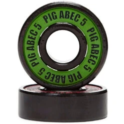 Pig Neon Skateboard Bearings - Yellow