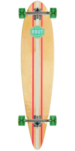Rout Pinstripe Pintail Longboard Complete
