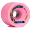 Seismic Hot Spot 77a Longboard Wheels - Bubblegum - 76mm -DADDIES Skate Gear seismic hot spots longboard wheels 76mm 77a bubblegum 1