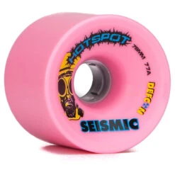 Seismic Hot Spot 77a Longboard Wheels - Bubblegum - 76mm