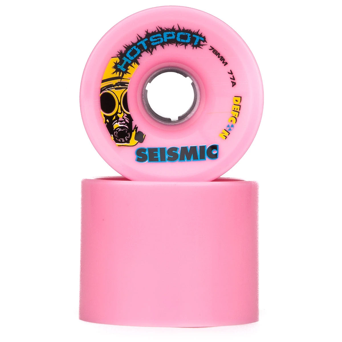 Seismic Hot Spot 77a Longboard Wheels - Bubblegum - 76mm 4 Seismic Hot Spot 77a Longboard Wheels - Bubblegum - 76mm - Image 2