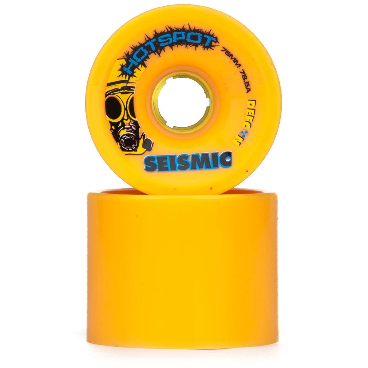 Seismic Hot Spot 78.5a Longboard Wheels - Mango - 76mm 4 Seismic Hot Spot 78.5a Longboard Wheels - Mango - 76mm - Image 2