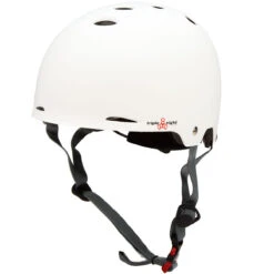 Triple Eight Gotham Dual Certified With MIPS Skateboard Helmet - White