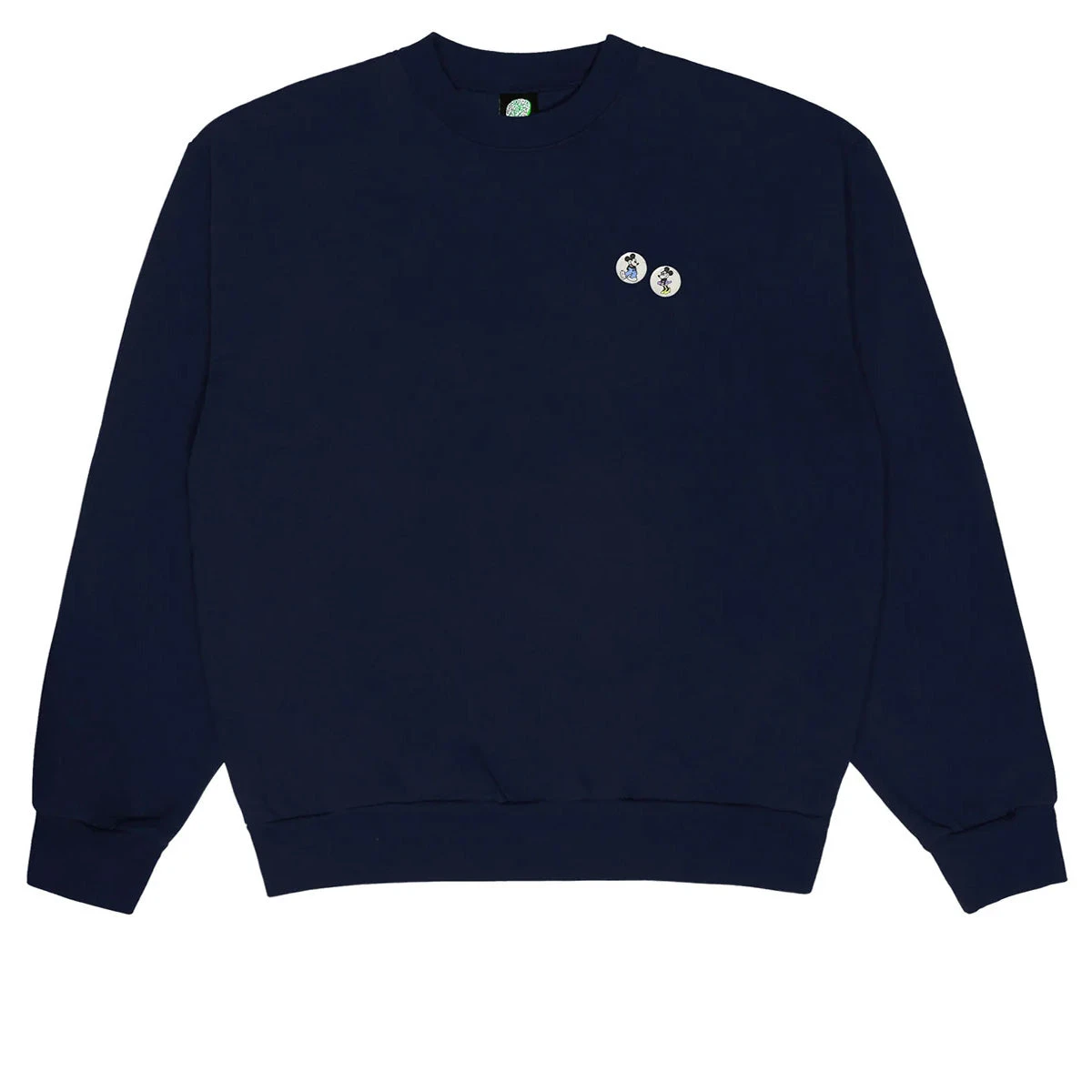 Violet Mickey Loves Minnie Crew Sweatshirt - Navy 3 Violet Mickey Loves Minnie Crew Sweatshirt - Navy